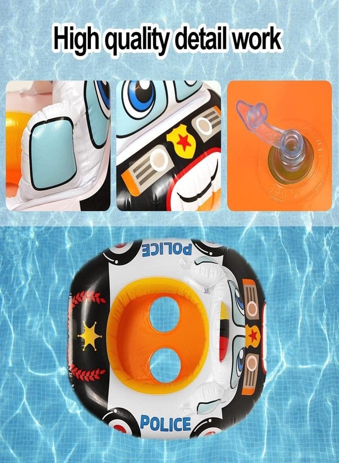 Braintastic عوامة أطفال Braintastic 59586-1 - سيارة شرطة | عوامة حمام سباحة قابلة للنفخ للأطفال الصغار - Image 4